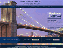 Tablet Screenshot of millermilone.com
